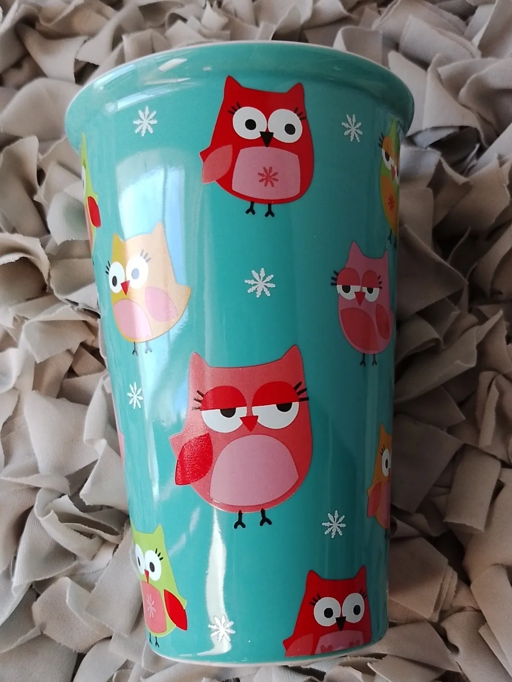 Ceramic Coffee Cup With Silicone Lid
